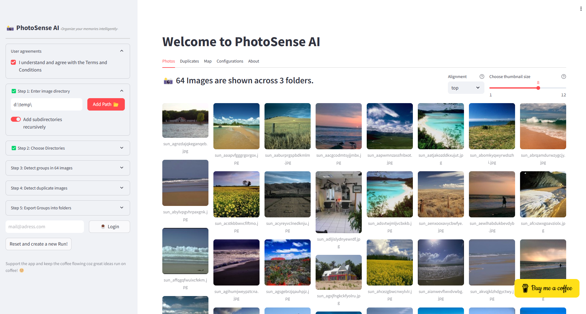 PhotoSense-AI Screenshot